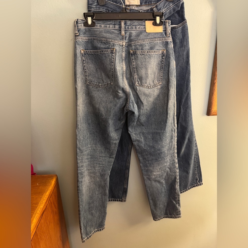 Bundle of 2 Everlane 90s high rise Cheeky Jean light wash & medium wash size 26R - Picture 5 of 7